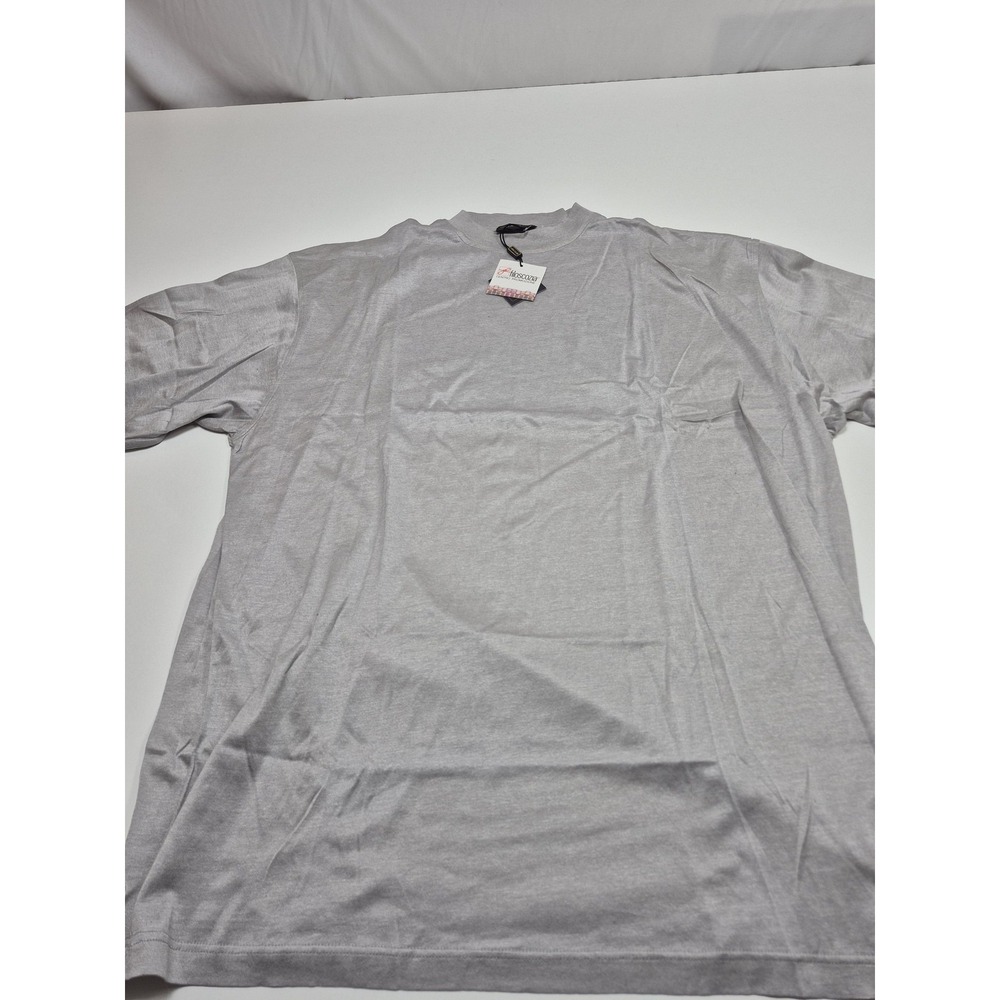 Vira Club Shirt Mens 2XL Gray Italian Cotton Crewneck Tee Lightweight Casual